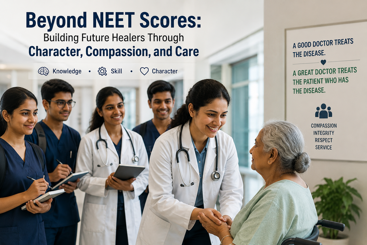 Beyond NEET Scores: Building Future Healers Through Character, Compassion, and Care